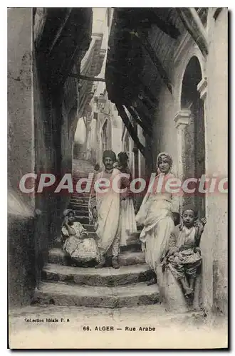 Cartes postales Alger Rue Arabe
