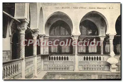 Cartes postales Alger Palais D'Hiver Galerie Mauresque