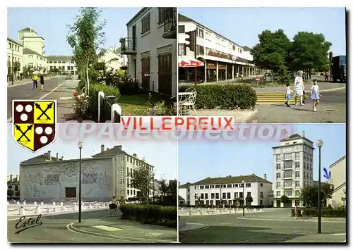 Cartes postales moderne Villepreux Avenue De Beauce Avenue De Touraine �glise place Saint-Vincent-de-Paul