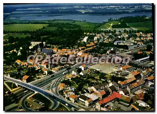 Moderne Karte Trappes Vue Generale Aerienne