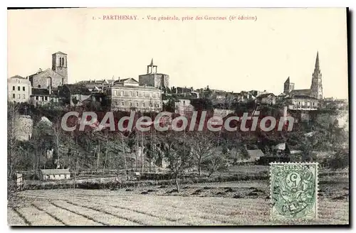 Cartes postales Parthenay Vue Generale Prise Des Garennes