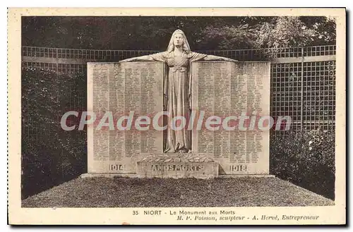 Ansichtskarte AK Niort Le Monument Aux Morts