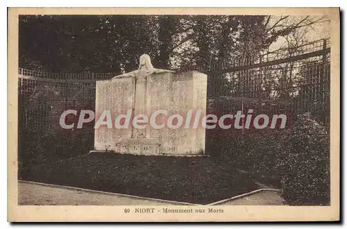 Ansichtskarte AK Niort Monument Aux Morts