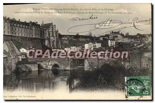 Cartes postales Thouars Du Cote Du Midi Et Du Ch�teau