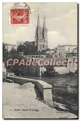 Cartes postales Niort Eglise St Andr�