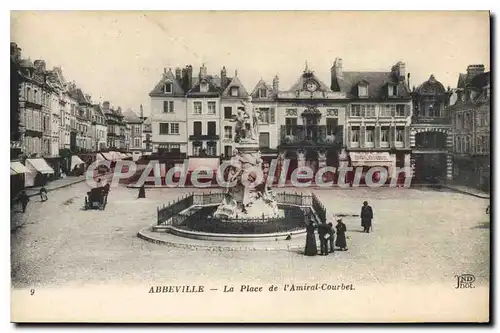 Cartes postales Abbeville La Place De I'Amiral Courbet