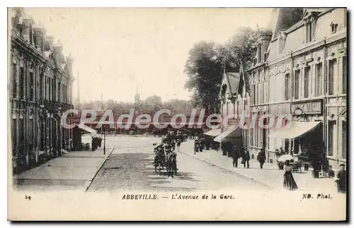 Cartes postales Abbeville L'Avenue De La Gare
