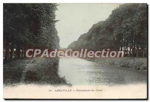 Cartes postales Abbeville Promenade Du Canal