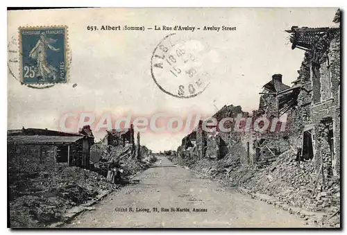 Cartes postales Albert La Rue D'aveluy
