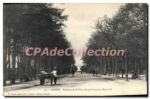 Cartes postales Amiens Boulevards Belfort Alsace Lorraine Beauville