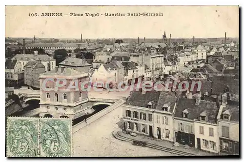 Cartes postales Amiens Place Vogel Quartier Saint Germain