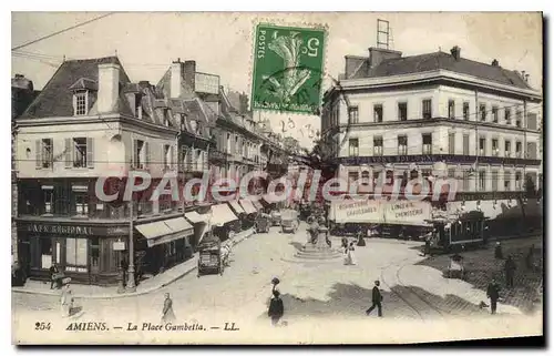 Cartes postales Amiens La Place Gambetta