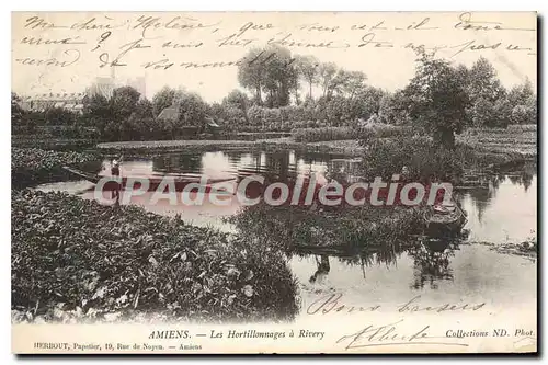 Cartes postales Amiens Les Hortillonnages A Rivery