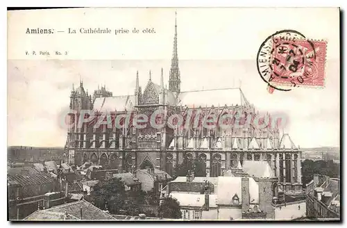 Cartes postales Amiens La Cathedrale Prise De c�t�