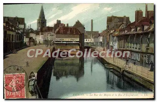 Cartes postales Amiens La Rue Des Majots Et la Rue D'Engoulvent