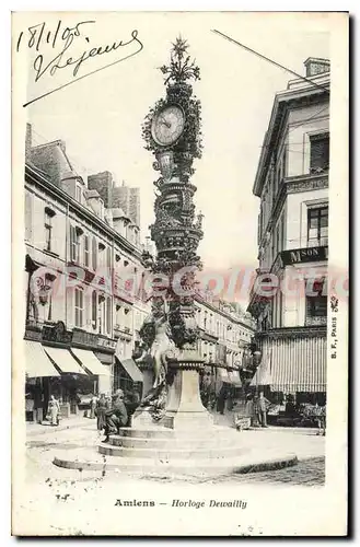 Cartes postales Amiens Horloge Dewailly