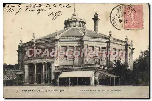 Cartes postales Amiens Le Cirque Municipal