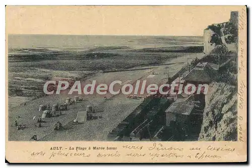Cartes postales Ault La Plage A Maree Basse