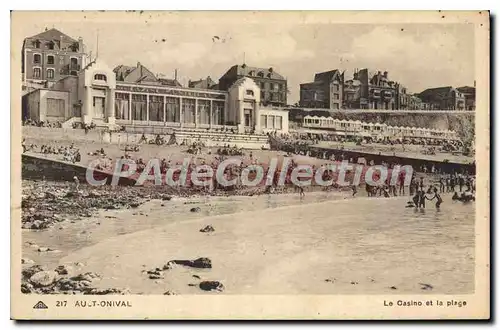 Cartes postales Ault Onival Le Casino Et la Plage