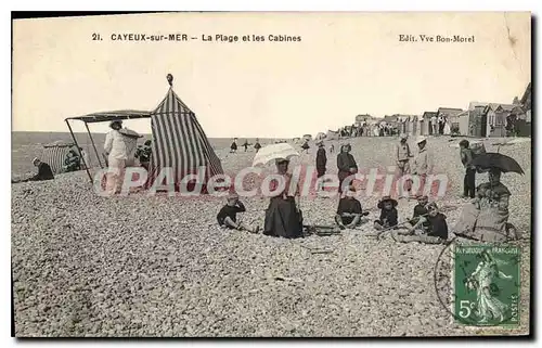 Cartes postales Cayeux Sur Mer La Plage Et Les Cabines