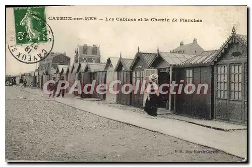 Ansichtskarte AK Cayeux Sur Mer Les Cabines Et le Chemin De Planches