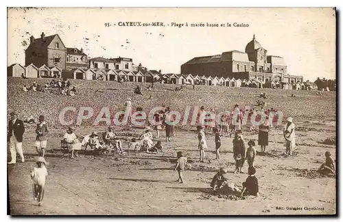 Cartes postales Cayeux Sur Mer Plage A Maree Basse Et le Casino