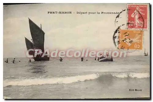 Cartes postales Fort Mahon Depart Pour La Promenade