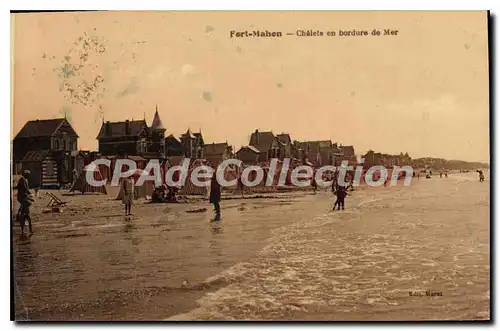 Cartes postales Fort Mahon Chalets En Bordure De Mer