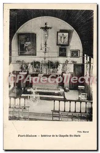 Cartes postales Fort Mahon Interieur De La Chapelle Ste Marle