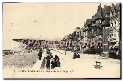 Ansichtskarte AK Mers Les Bains L'Esplanade De la Plage