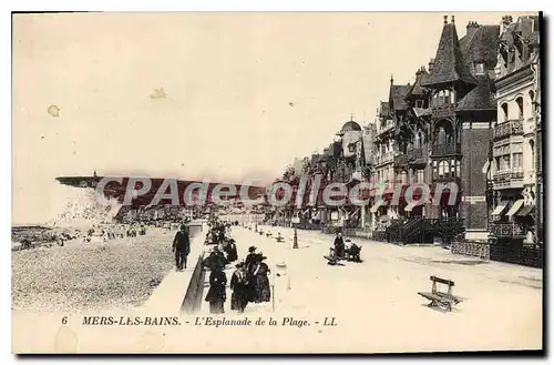 Cartes postales Mers Les Bains L'Esplanade De la Plage