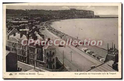 Cartes postales Mers Les Bains Vue Generale De I'Esplanade
