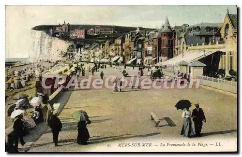 Cartes postales Mers Les Bains La Promenade De la Plage