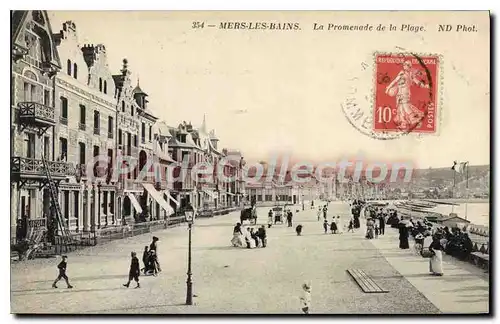 Cartes postales Mers Les Bains La Promenade De la Plage