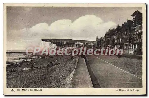 Cartes postales Mers Les Bains La Digue Et La Plage