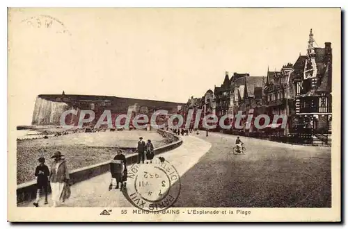 Cartes postales Mers Les Bains L'Esplanade Et La plage