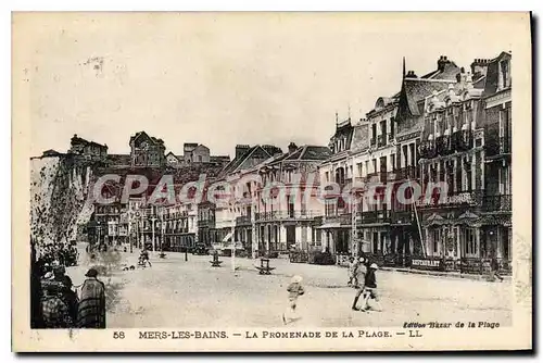 Cartes postales Mers Les Bains La Promenade De La Plage