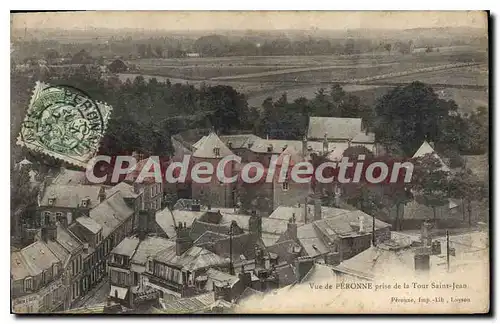 Ansichtskarte AK Peronne Vue De Peronne Prise De La Tour Saint Jean