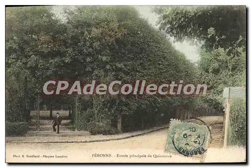 Cartes postales Peronne Entree Principale Du Quinconce