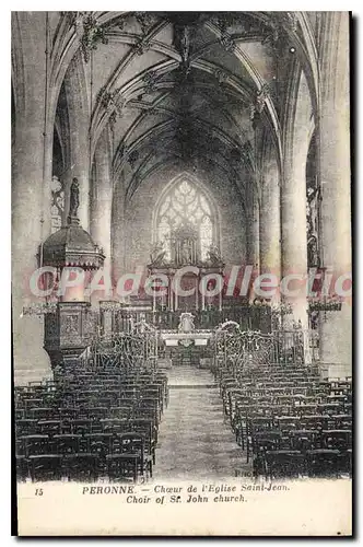 Cartes postales Peronne Choeur De I'Eglise Saint Jean