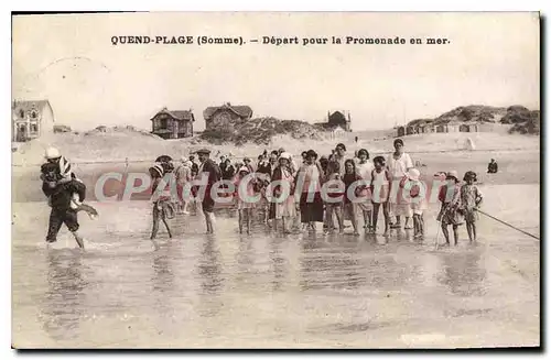 Ansichtskarte AK Quend Plage Depart Pour La Promenade En Mer