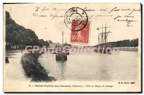 Cartes postales St Valery Sur Somme Port Et Digue De Halage