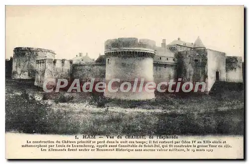 Cartes postales Ham Ch�teau