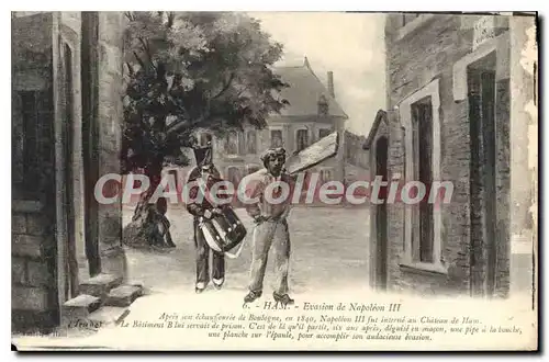 Cartes postales Ham Evasion De Napoleon III d�guis� en ma�on