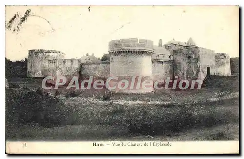 Cartes postales Ham Vue Du Chateau De I'Esplanade