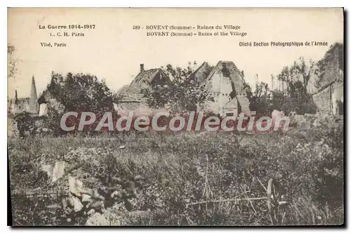 Cartes postales Bovent Ruines Du Village