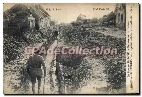 Cartes postales Lihons En Santerre Ce Village Fut Le Theatre de luttes terribles