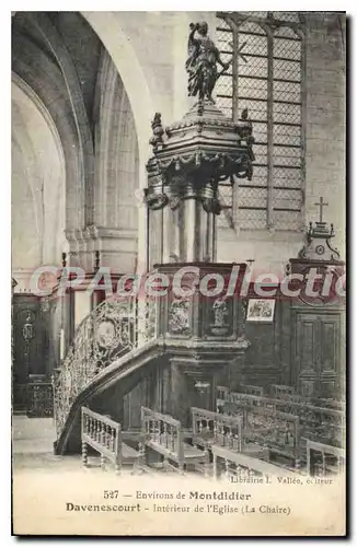 Cartes postales Montdidier Davenescourt Interieur De I'Eglise