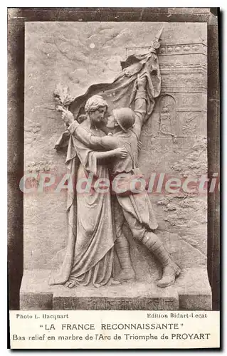 Ansichtskarte AK La France Reconnaissante Bas Relief En Marbre De I'Arc De Triomphe De Proyart