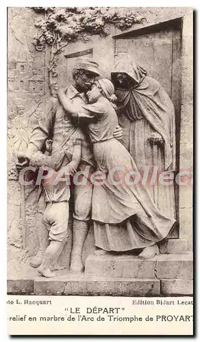 Cartes postales Le Depart Relief En Marbre De I'Arc De Triomphe de PROYART